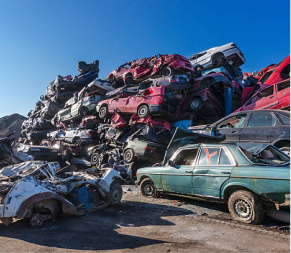 Junk, scrap, or broken vehicles